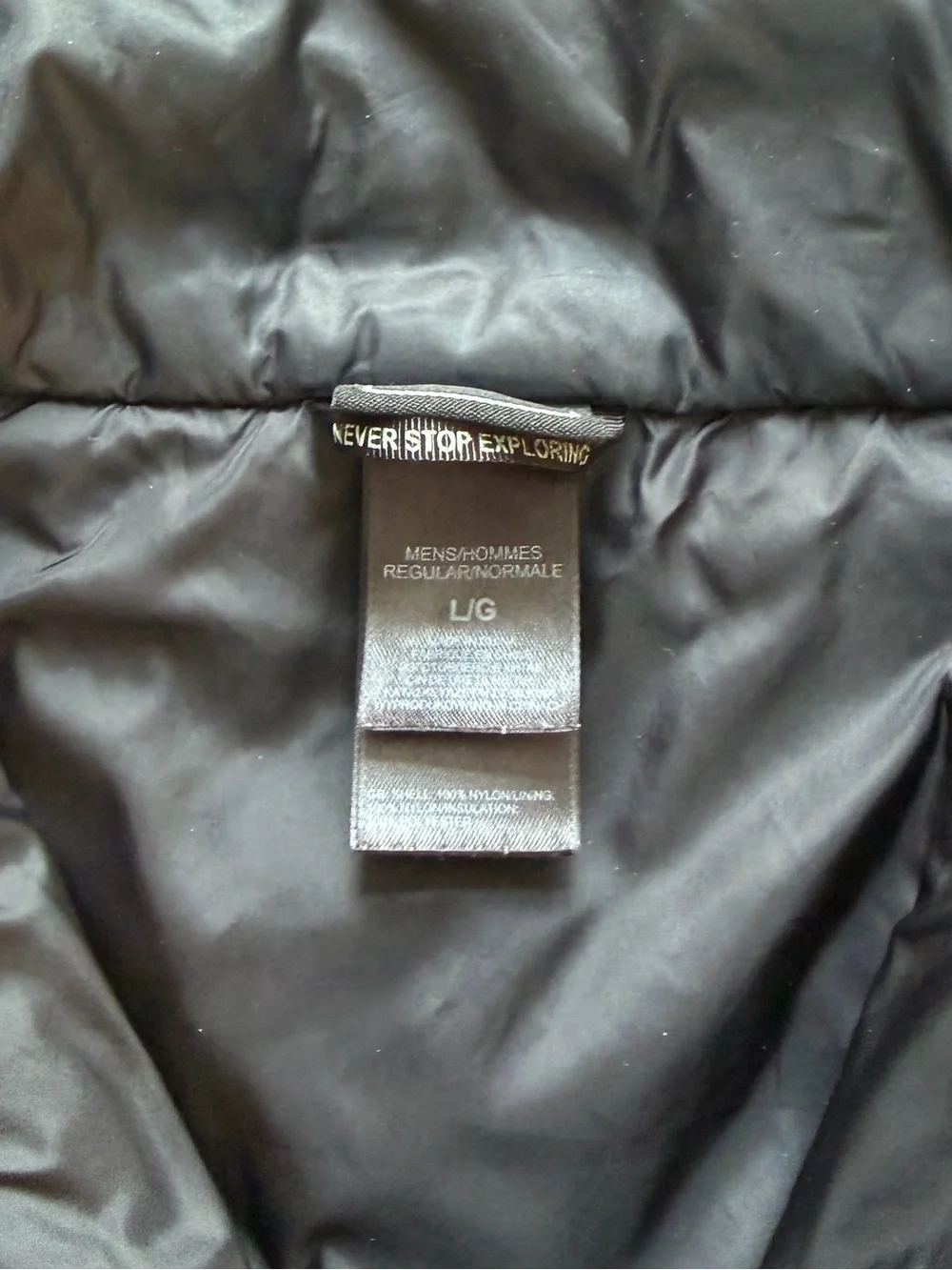The North Face Bombay Hyvent Lightweight Puffer Jacket Black Size Men’s Large
